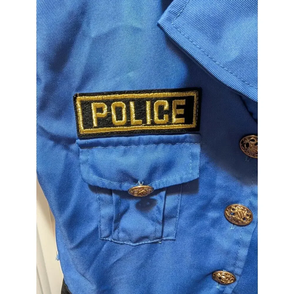 Kids Police Officer Cop Halloween Costume Dress Girls L (8-10) Cosplay